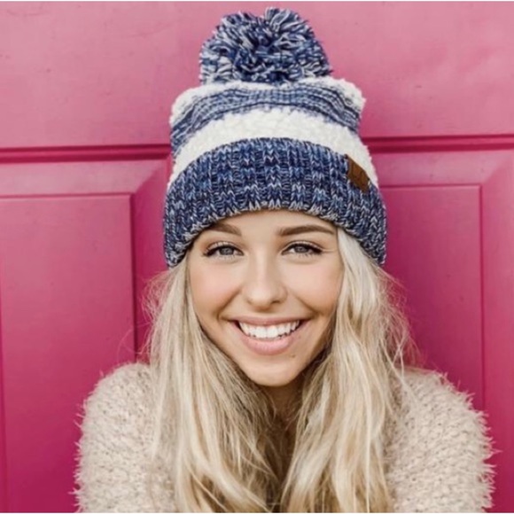 1 LEFT! High Quality Thick Warm C.C Popcorn Knit Warm Comfy Winter Beanie Hat - Picture 8 of 9